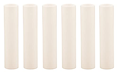 Creative Hobbies 4 Inch Cream Candle Sleeves Set of 6