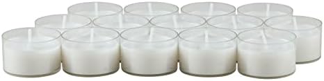 Stonebriar 96 Count White Unscented Tea Light Candles