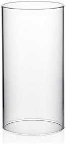 WGVI Hurricane Candle Holder Sleeve Clear Glass 4x8