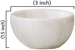 Serene Spaces Living Set of 2 Small White Natural Marble Bowls