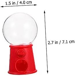 Unomor 6Pcs Mini Gumball Machine Candy Dispenser
