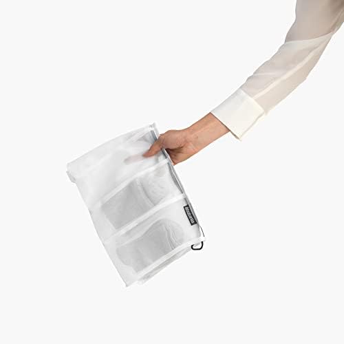 Brabantia Mesh Zip Up Laundry Socks Bag - White