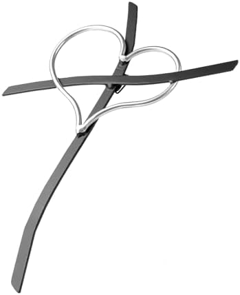 Imerance Wall Cross 12 Inch Love Metal Silver
