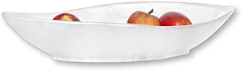 Steelite Resin Serving Bowl Kenny Mack Point Oval Uneven 3 Quart Shell White