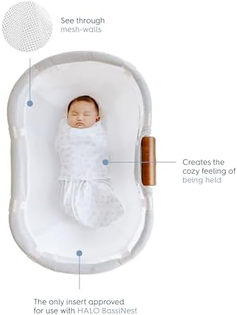 HALO BassiNest Newborn Insert for Better Sleep