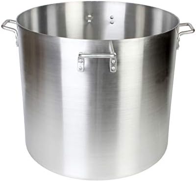 Restaurant Essentials 160 Quart Aluminum Stock Pot with Riveted Handles