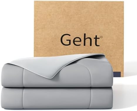 Gehtmnl Cooling Comforter Queen Size 90x90 Mist Light Grey