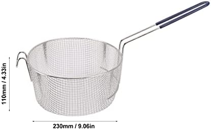 Zerodis Deep Fry Basket Stainless Steel Reusable