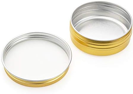 Foraineam 24-Piece 4 Oz Golden Aluminum Storage Tins