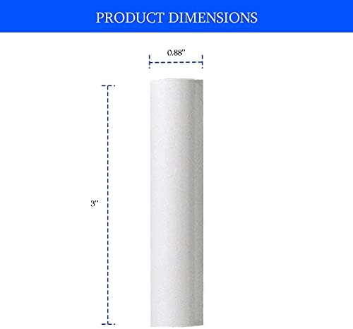 Ciata 12 Pack White Plastic Candle Covers 3 Inch