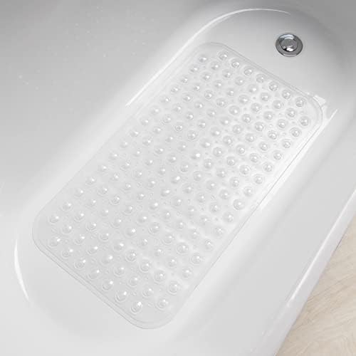 AmazerBath Bath Tub Mat - Non Slip with Suction Cups and Drain Holes