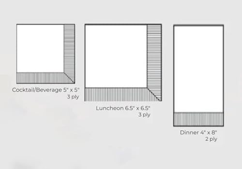 IHR Ideal Home 3-Ply Cocktail Napkins 5x5 20-Count Wine Shelves Pack