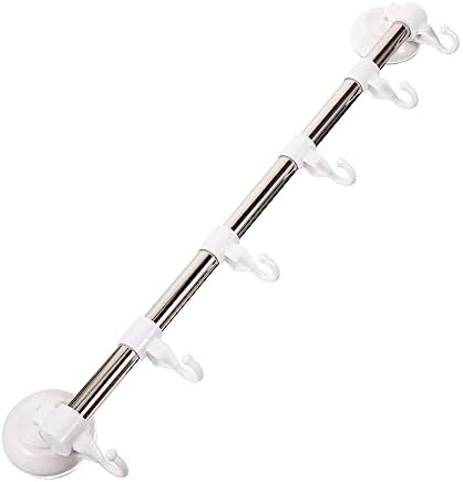 Adjustable Suction Cup Towel Bar Hooks for Wall Mount