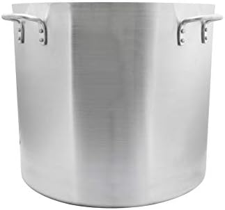 Restaurant Essentials 160 Quart Aluminum Stock Pot with Riveted Handles