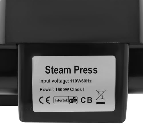 LULUGOGOTOP Intelligent Steam Press with Touch Screen and Multiple Fabric Settings Black