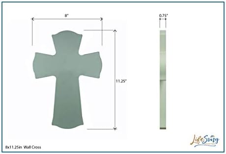 LifeSong Milestones Personalized Wedding Wall Hanging Cross