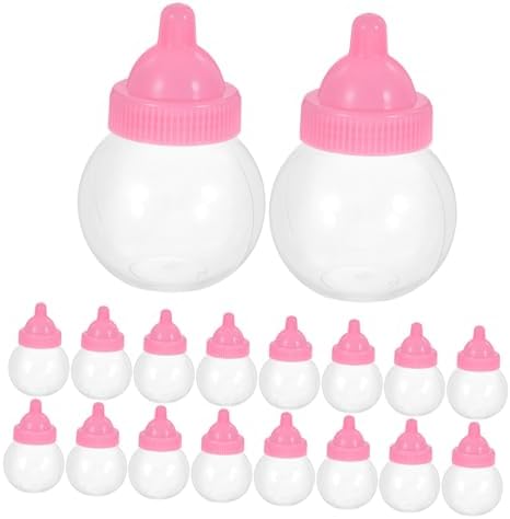 Unomor 20pcs Bulb Shape Plastic Candy Storage Boxes with Lid