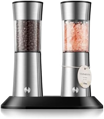 Gravity Electric Salt and Pepper Grinder Set