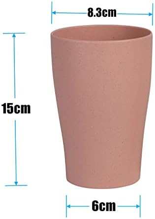 WANBY 8 Pcs Wheat Straw Drinking Cups Set