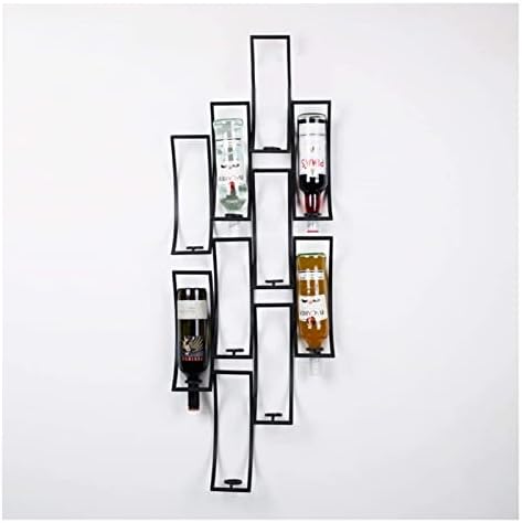 ALDEPO Wall Mounted Wine Rack 10 Bottles Metal Hold