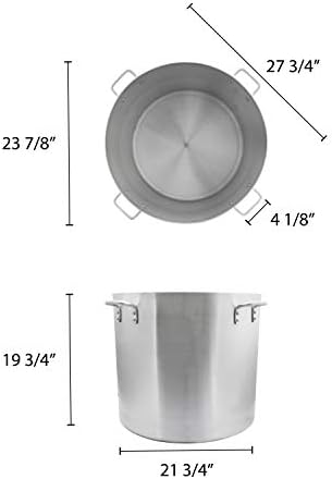 140 Quart Aluminum Stock Pot with Handles