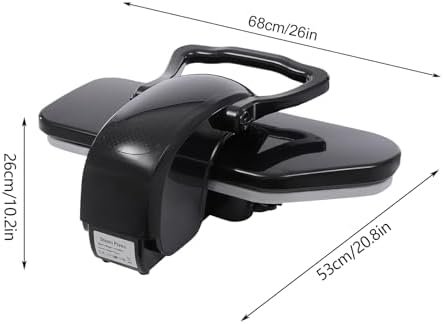 LULUGOGOTOP Intelligent Steam Press with Touch Screen and Multiple Fabric Settings Black