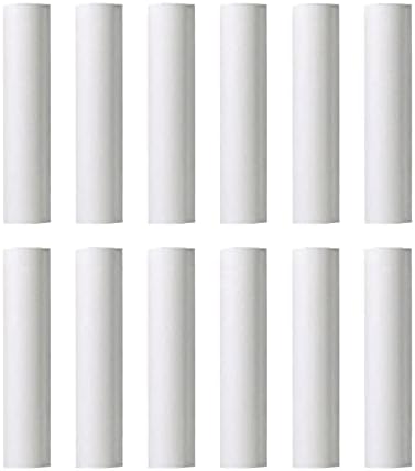 Ciata 12 Pack White Plastic Candle Covers 3 Inch