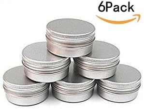 CTKcom 6-Packs 3 Oz Aluminum Tin Containers Set
