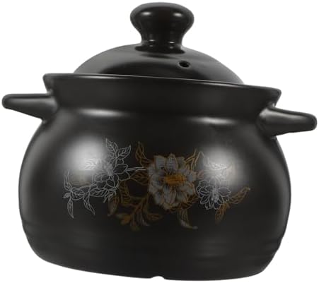 SHOWERORO Ceramic Casserole Pot with Lid