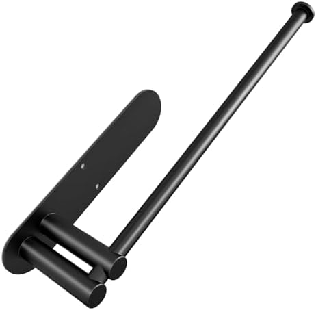 STWWO Under Cabinet Paper Towel Holder 13 Inch Matte Black