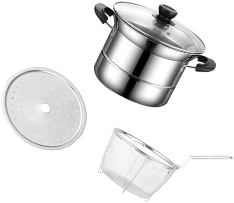 Stainless Steel Deep Fryer Pot with Handle and Lid