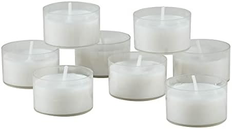 Stonebriar 96 Count White Unscented Tea Light Candles