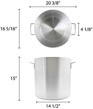 50 Quart Aluminum Stock Pot with Side Handles