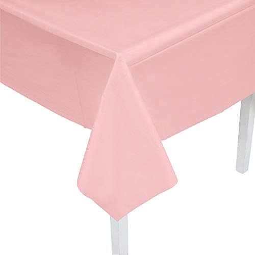 Fun Express Pink Plastic Table Cover 54x108 Party Supplies