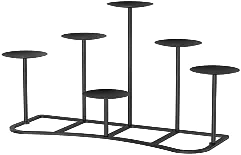 Smtyle 6 Candle Candelabra Holder Mantle Decor