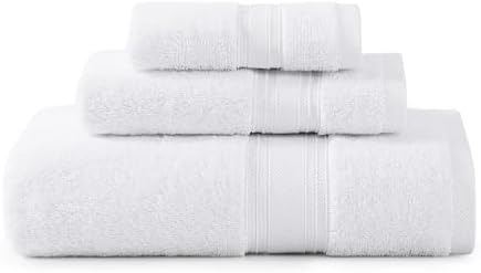 Lane Linen Luxury Bath Towel Set 3 Piece White