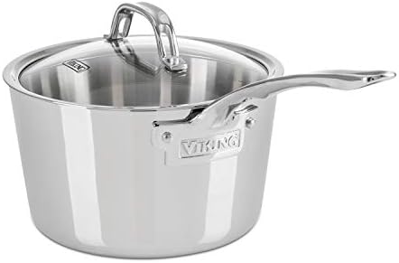 Viking 3-Ply Stock Pot 8 Qt with Glass Lid
