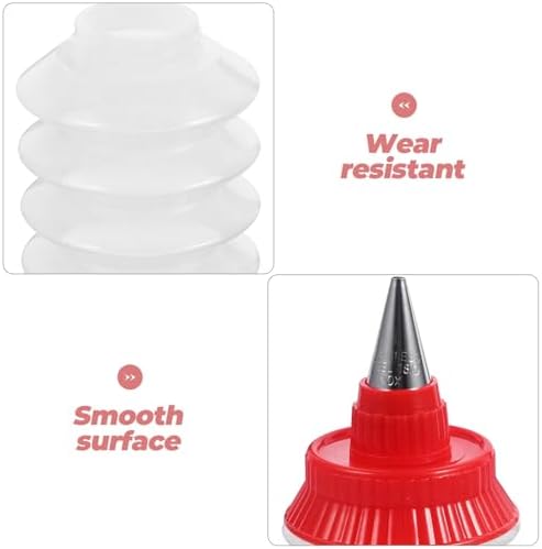 STOBAZA Icing Decorator Bottles 2Pcs with Tips