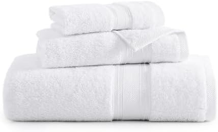 Lane Linen Luxury Bath Towel Set 3 Piece White