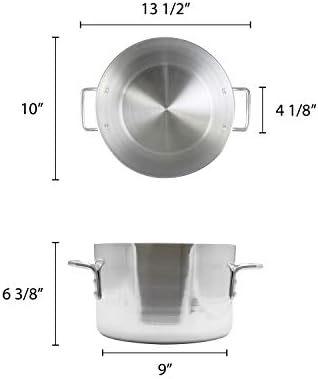 8 Quart Aluminum Sauce Pot Mirror Finish