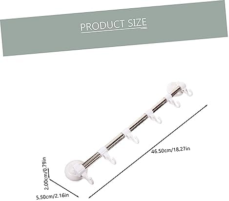 Adjustable Suction Cup Towel Bar Hooks for Wall Mount
