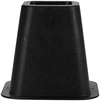Simplify 6 Inch Bed Riser Pack of 4 Black