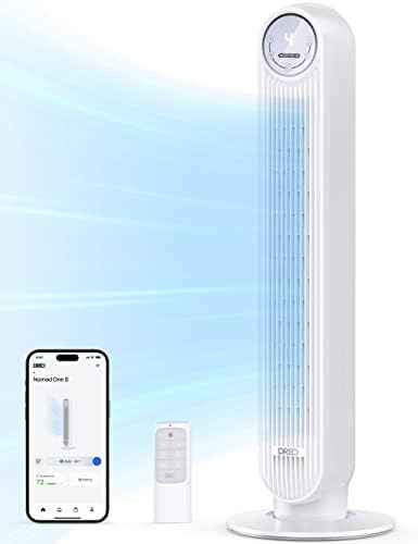 Dreo Tower Fan for Bedroom with 90 Degree Oscillating and 4 Speeds