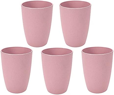 NeschToy 12oz Drinking Tumblers Set of 5 Pink