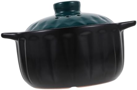 GRIRIW 1pc Ceramic Stew Pot with Lid
