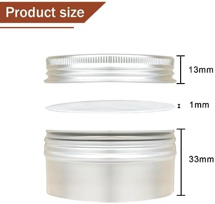 3 oz Aluminum Tin Cans 20 Pack with Lids and Labels