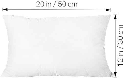 AzulHome 12x20 Pillow Inserts for Sofa and Bed