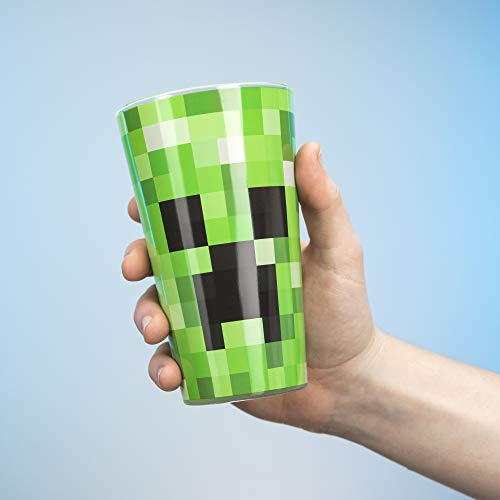 Paladone Minecraft Creeper Glass Tumbler 14 oz