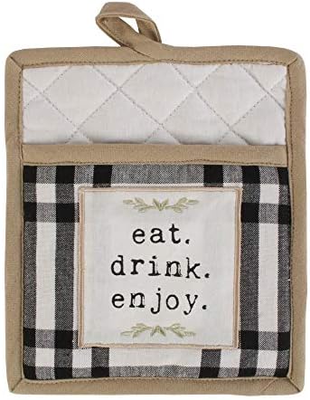 DII Home Sweet Farmhouse Kitchen Set 4 Piece Black Collection