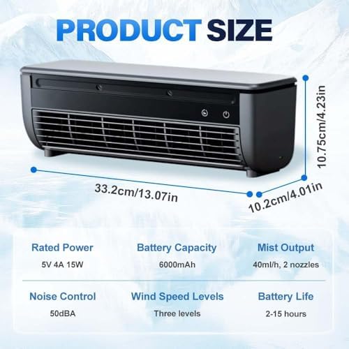 Mini Wall Mounted AC Fan with Remote Control